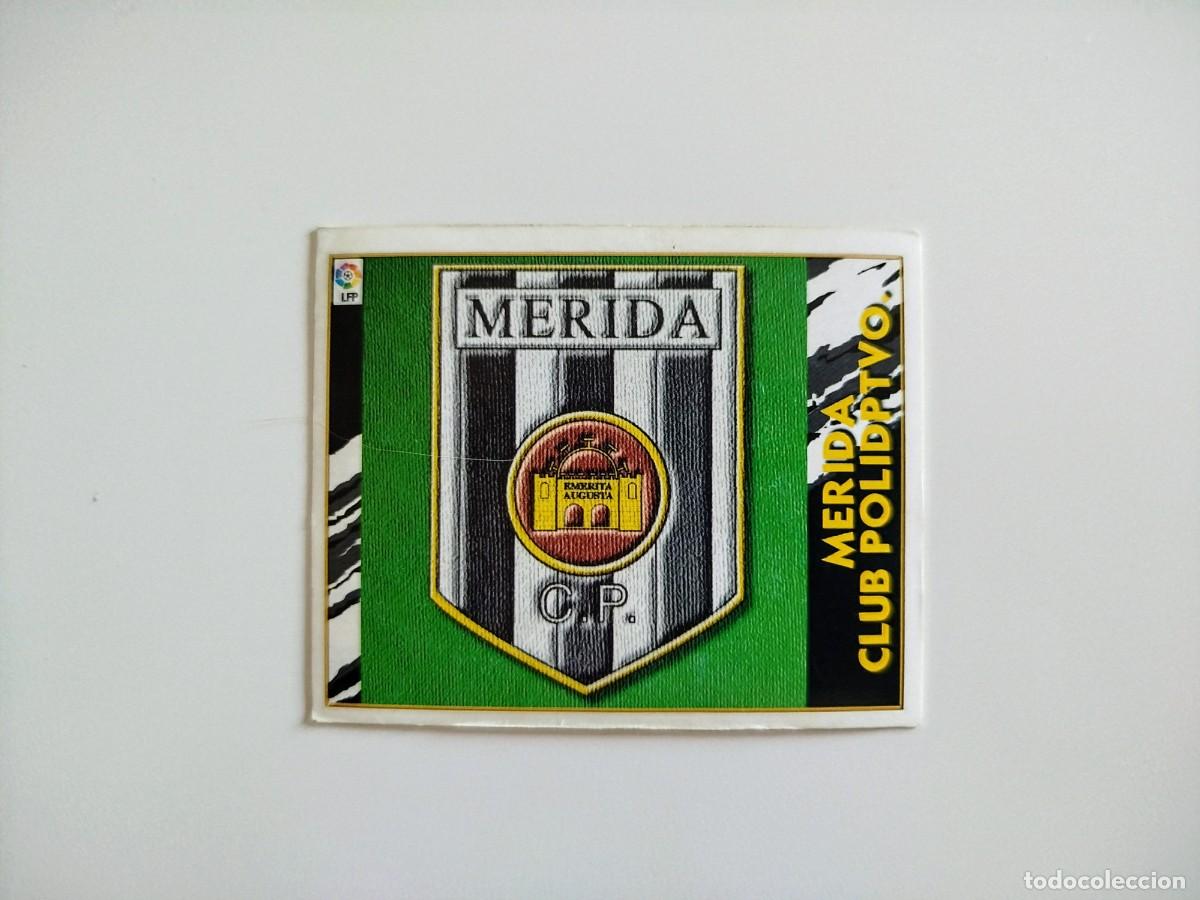 Fu&szlig;ball-Sticker: Escudo SIN PEGAR NUNCA PEGADO M&eacute;rida CP Liga Ediciones Este 97 98 / 1997 1998