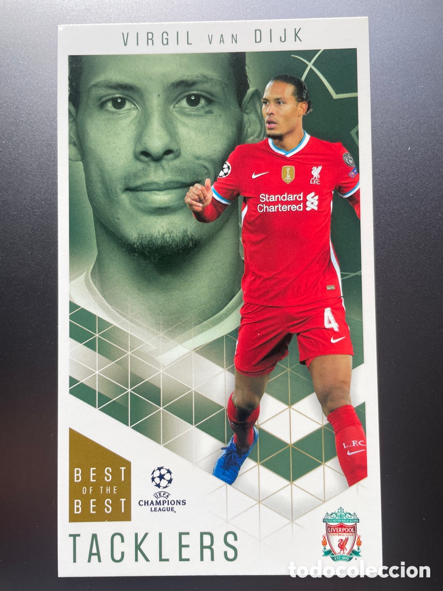 Cromos de Futebol: Van dijk 15 Tacklers Best of the Best UCL 2020-21 Liverpool