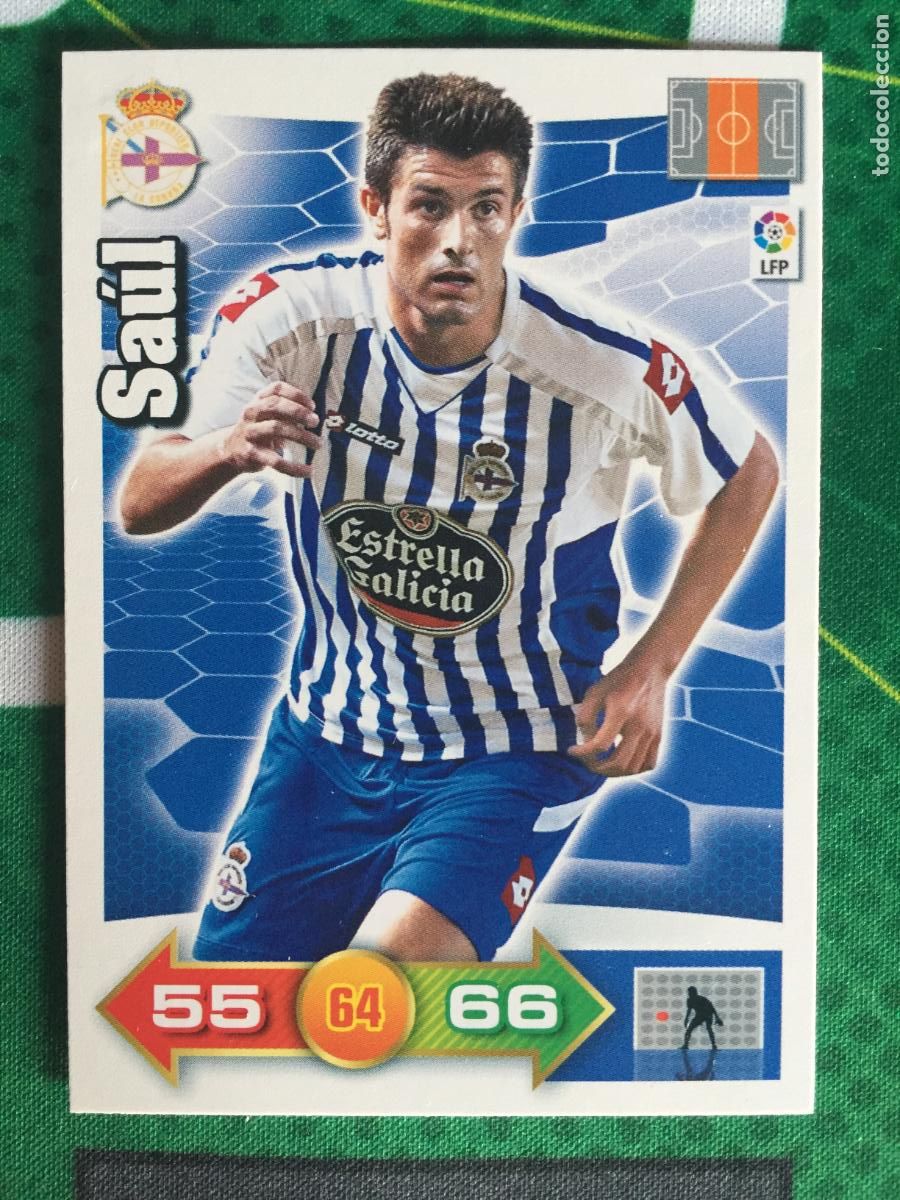 Cartes &agrave; collectionner de Football: 84 Sa&uacute;l R.C. Deportivo Base card Adrenalyn XL 2010 2011 10 11 PANINI