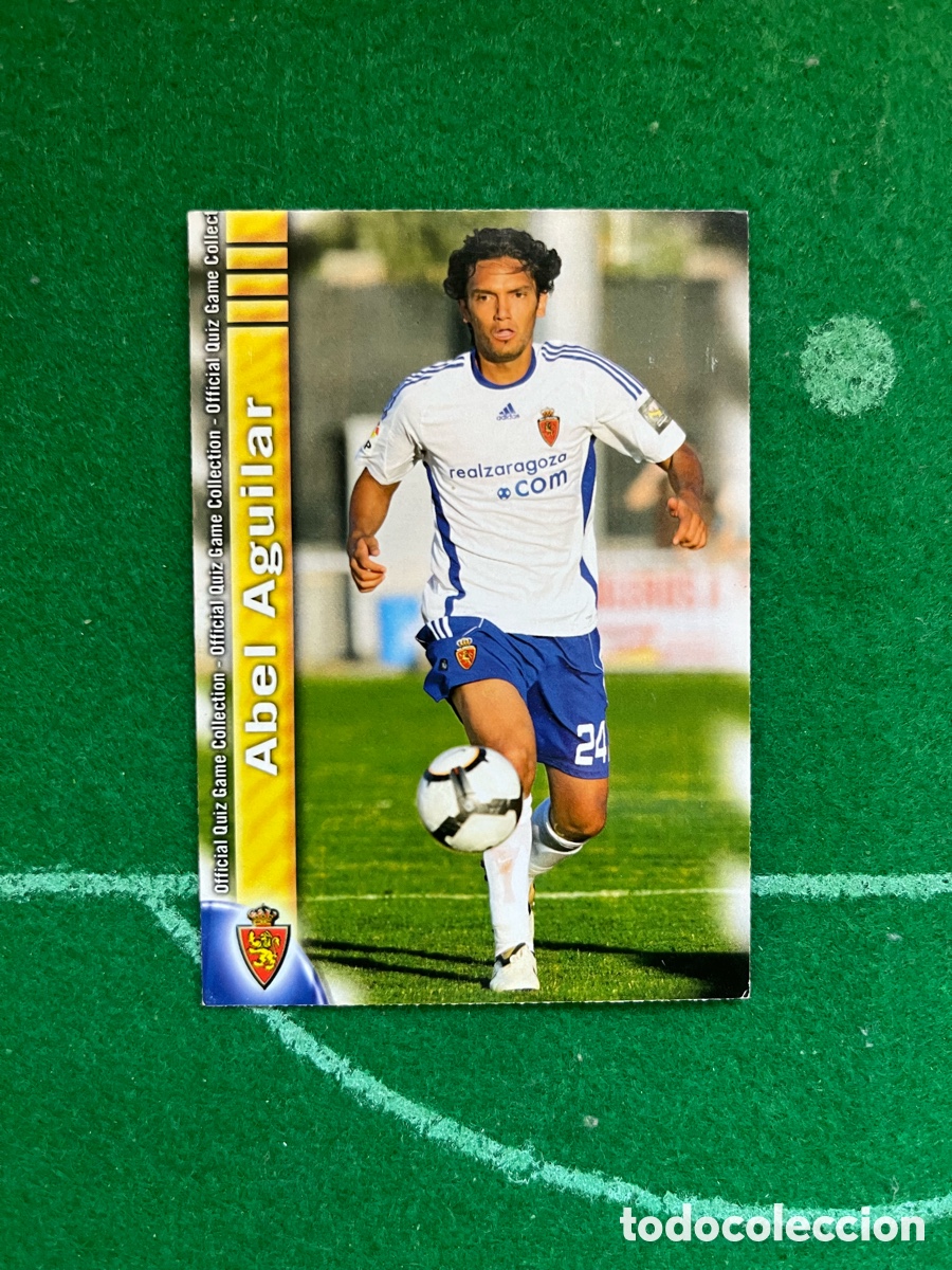 Cromos de F&uacute;tbol: 492 ABEL AGUILAR REAL ZARAGOZA LAS FICHAS DE LA LIGA 2009 2010 MUNDICROMO