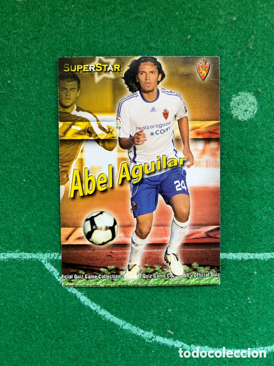 Cromos de F&uacute;tbol: 509 ABEL AGUILAR REAL ZARAGOZA LAS FICHAS DE LA LIGA 2009 2010 MUNDICROMO SUPERSTAR