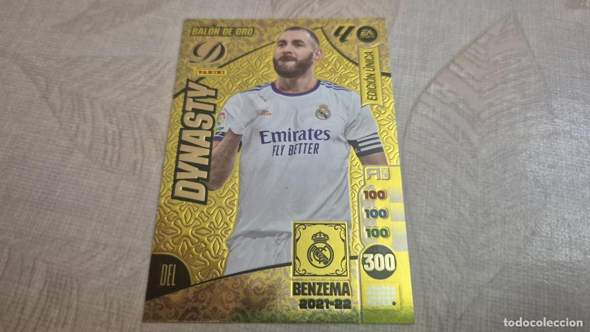 Cromos de F&uacute;tbol: PANINI ADRENALYN XL 2024 2025 DYNASTY BALON DE ORO EDICION UNICA BENZEMA