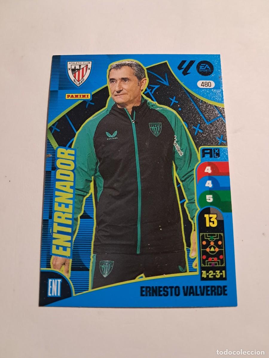 Cromos de F&uacute;tbol: CARD ADRENALYN TEMPORADA 24/25: ENTRENADOR BILBAO ERNESTO VALVERDE. N&deg; 480