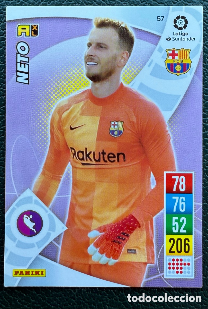 Cartes &agrave; collectionner de Football: 57 NETO FC BARCELONA FICHAS ALBUM ADRENALYN XL 2021 2022 21 22