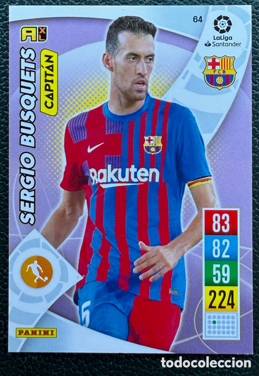 Figurine di Calcio: 64 SERGIO BUSQUETS FC BARCELONA FICHAS ALBUM ADRENALYN XL 2021 2022 21 22