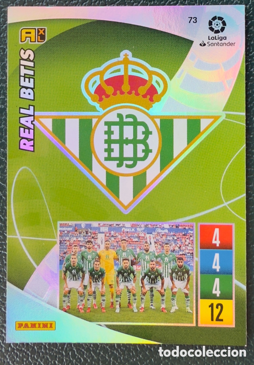 Cartes &agrave; collectionner de Football: 73 ESCUDO REAL BETIS FICHAS ALBUM ADRENALYN XL 2021 2022 21 22