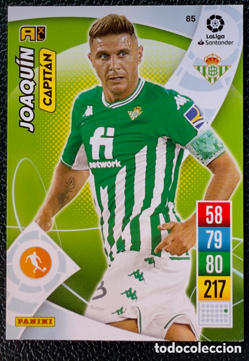 Cartes &agrave; collectionner de Football: 85 JOAQUIN REAL BETIS FICHAS ALBUM ADRENALYN XL 2021 2022 21 22