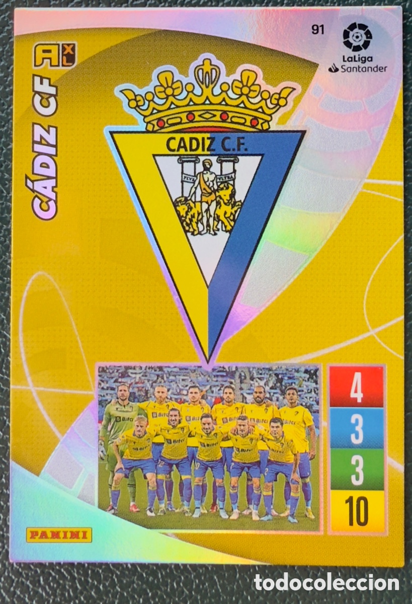 Cartes &agrave; collectionner de Football: 91 ESCUDO CADIZ CF FICHAS ALBUM ADRENALYN XL 2021 2022 21 22