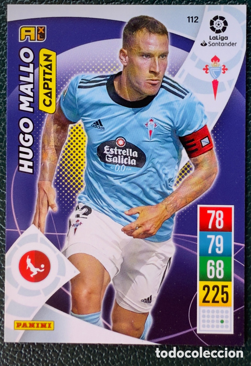 Fu&szlig;ball-Sticker: 112 HUGO MALLO CELTA DE VIGO FICHAS ALBUM ADRENALYN XL 2021 2022 21 22