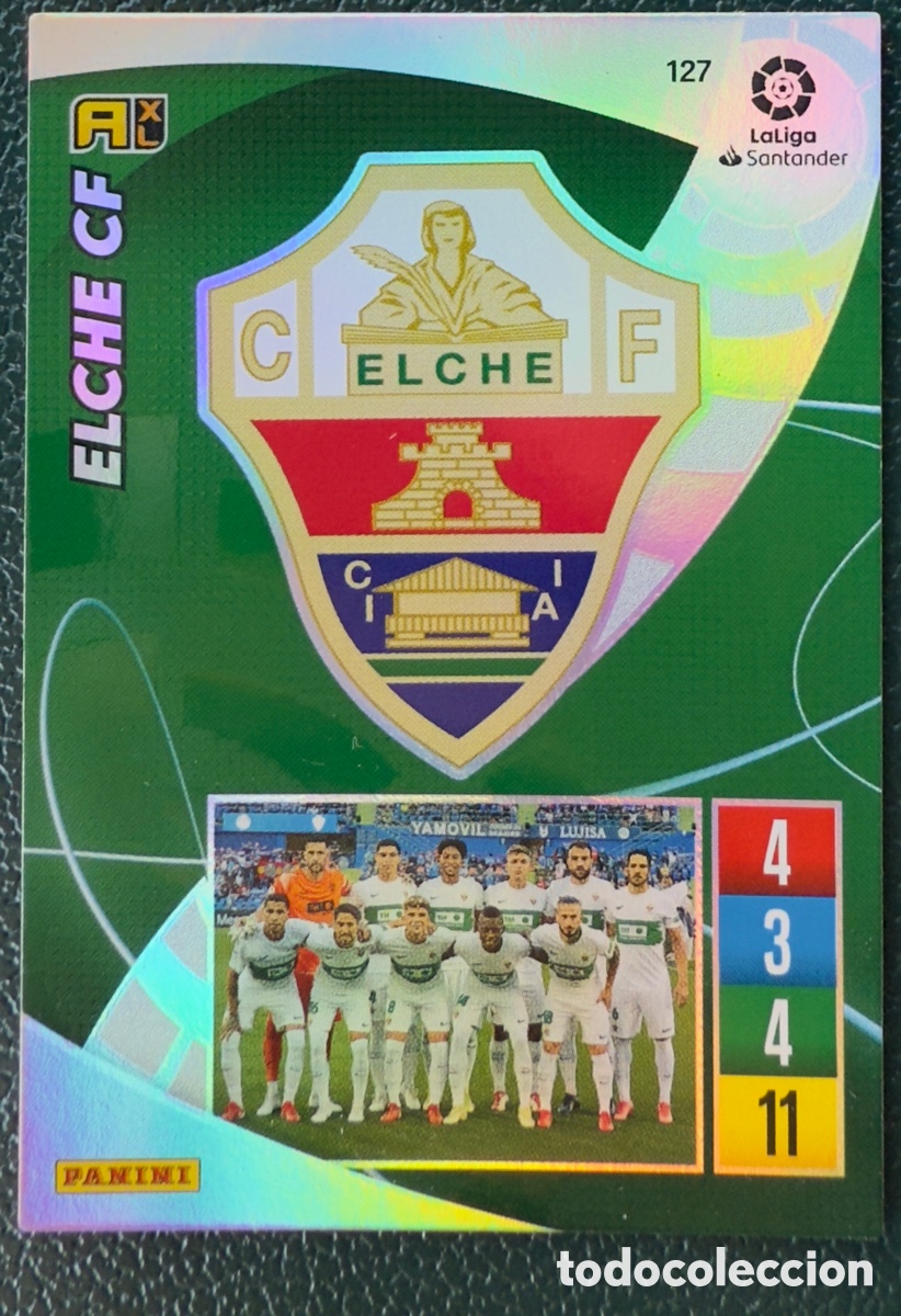 Fu&szlig;ball-Sticker: 127 ESCUDO ELCHE CF FICHAS ALBUM ADRENALYN XL 2021 2022 21 22