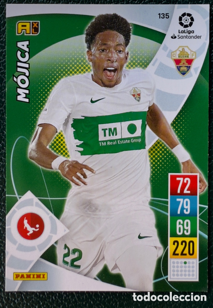 Football Stickers: 135 MOJICA ELCHE CF FICHAS ALBUM ADRENALYN XL 2021 2022 21 22