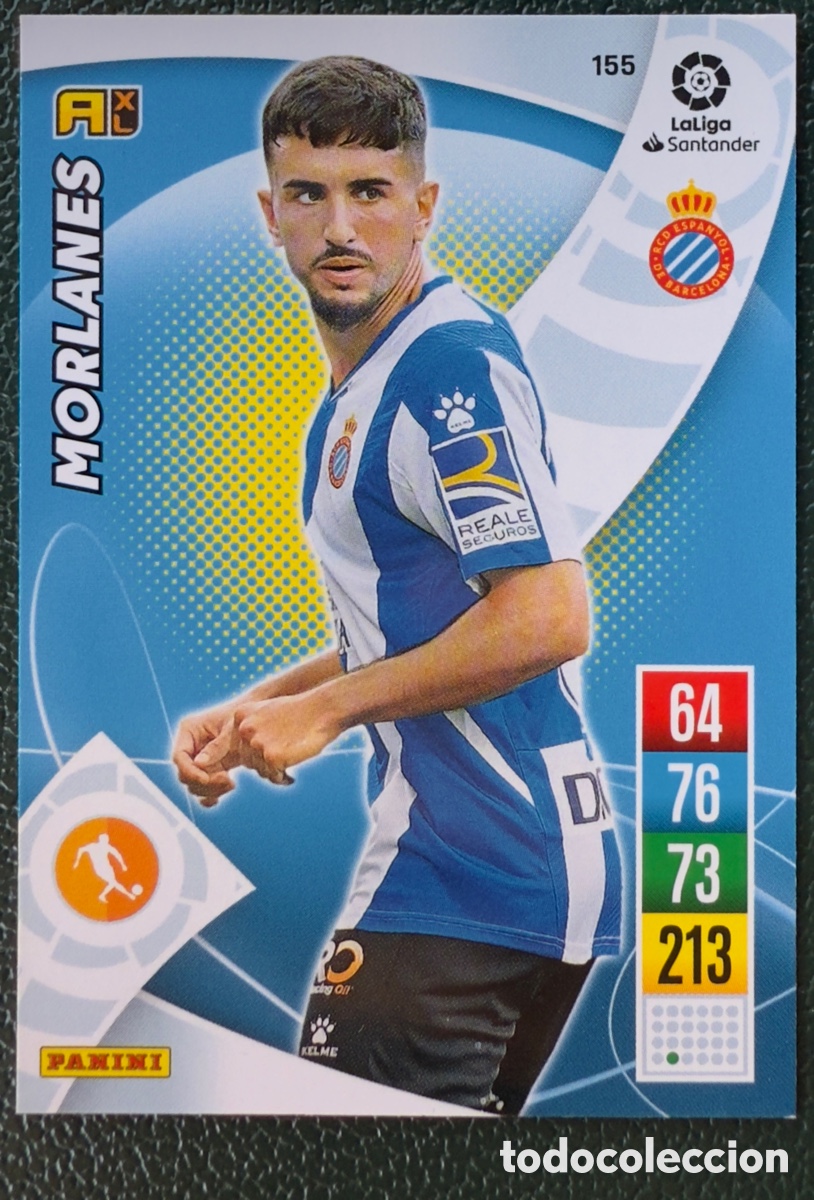 Cartes &agrave; collectionner de Football: 155 MORLANES RCD ESPANYOL FICHAS ALBUM ADRENALYN XL 2021 2022 21 22