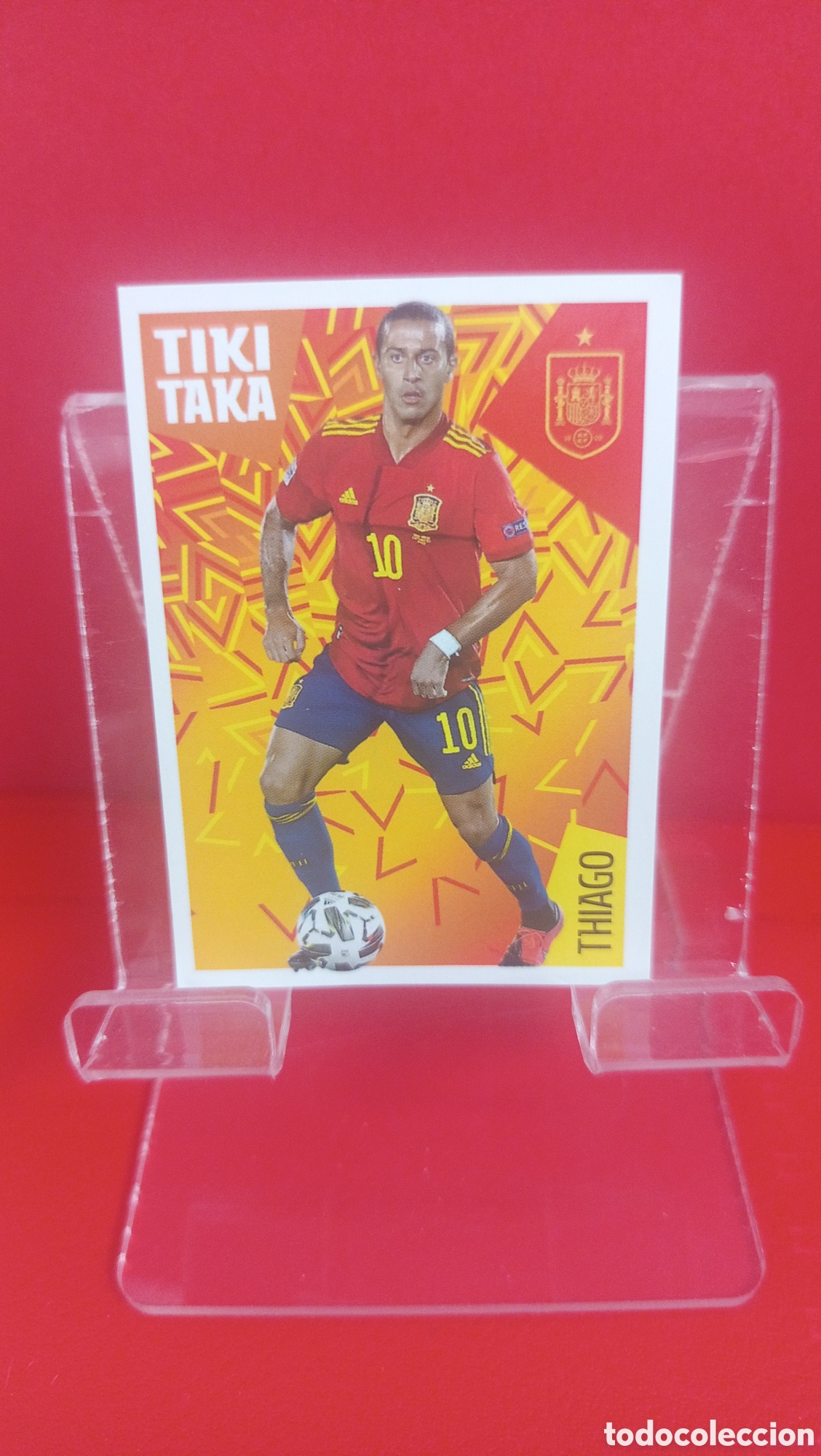 Football Stickers: ❇️ CROMO STICKER THIAGO ESPA&Ntilde;A 32 TIKI TAKA LOS &Iacute;DOLOS DE LA ROJA + CRACKS MUNDIALES ❇️