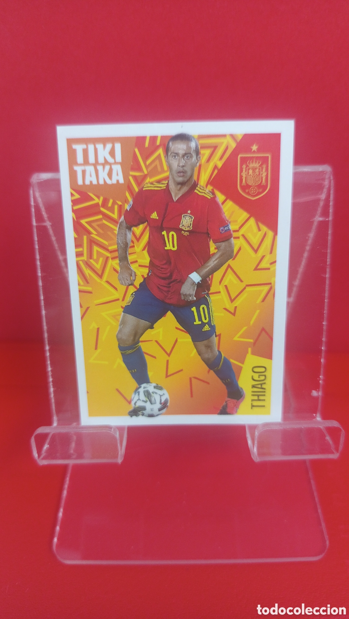 Football Stickers: ❇️ CROMO STICKER THIAGO ESPA&Ntilde;A 32 TIKI TAKA LOS &Iacute;DOLOS DE LA ROJA + CRACKS MUNDIALES ❇️