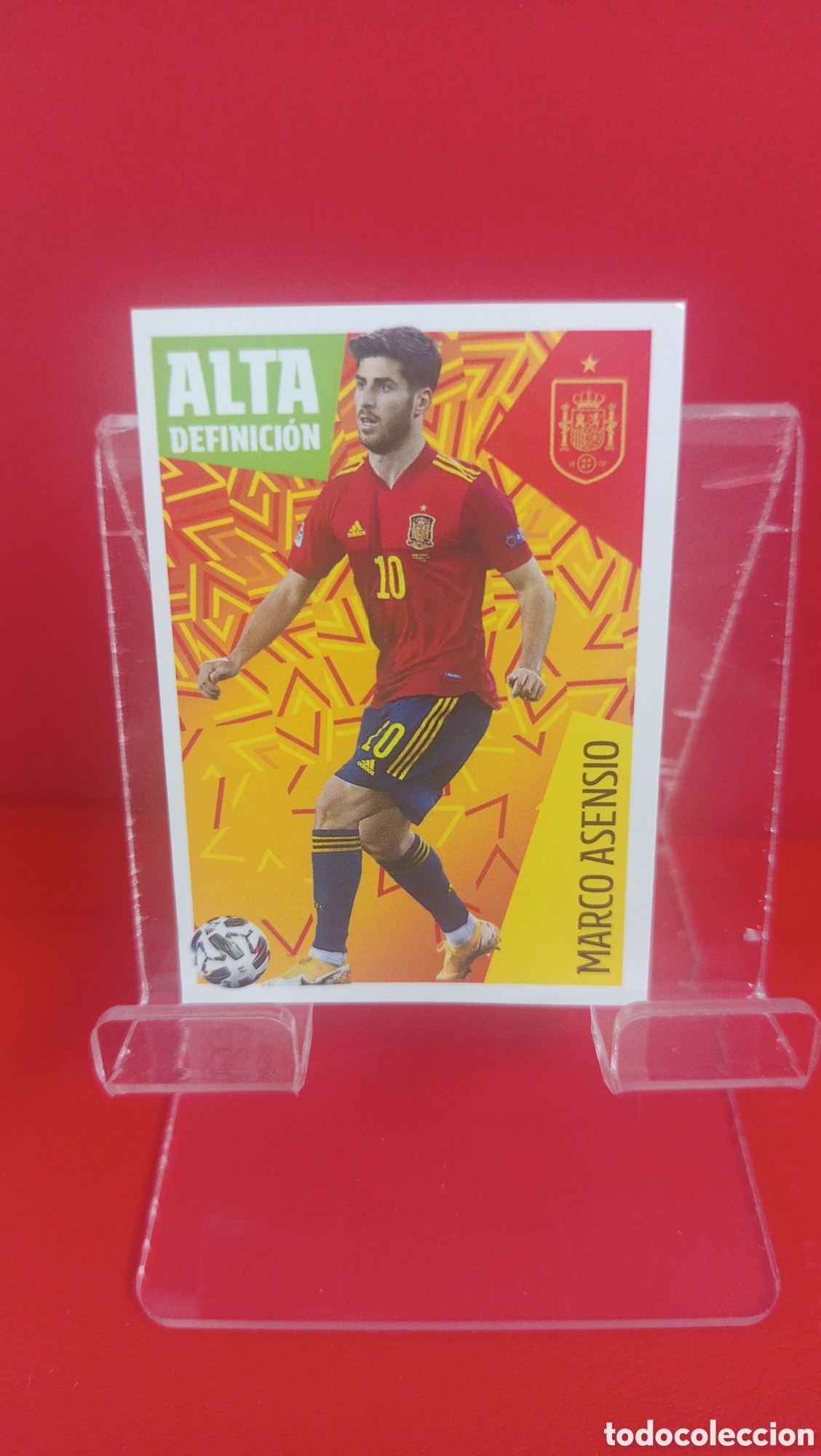 Football Stickers: ❇️ CROMO STICKER MARCO ASENSIO ESPA&Ntilde;A 33 ALTA DEFINICI&Oacute;N &Iacute;DOLOS DE LA ROJA + CRACKS MUNDIALES ❇️