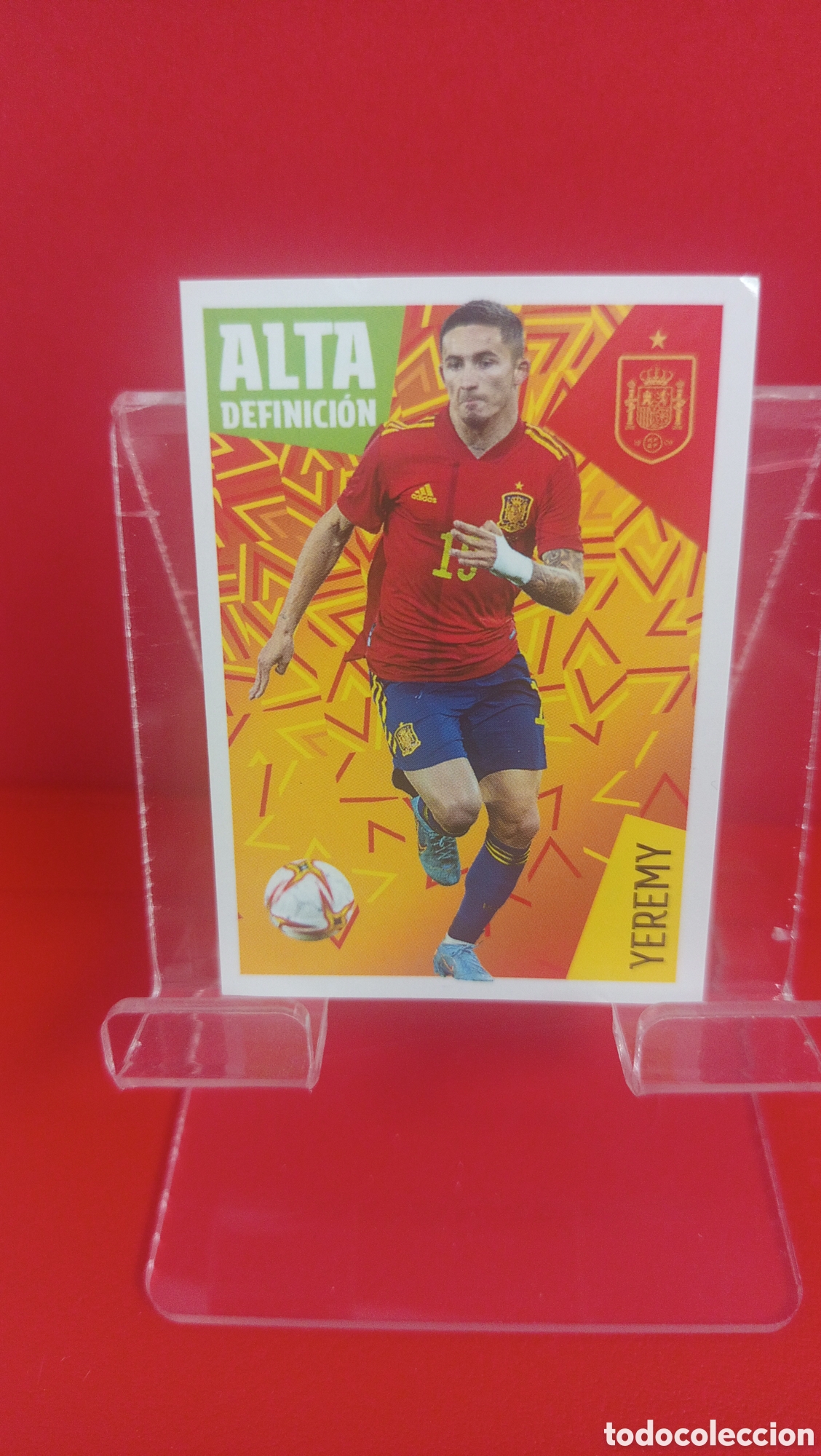 Football Stickers: ❇️ CROMO STICKER YEREMY ESPA&Ntilde;A 39 ALTA DEFINICI&Oacute;N LOS &Iacute;DOLOS DE LA ROJA + CRACKS MUNDIALES ❇️