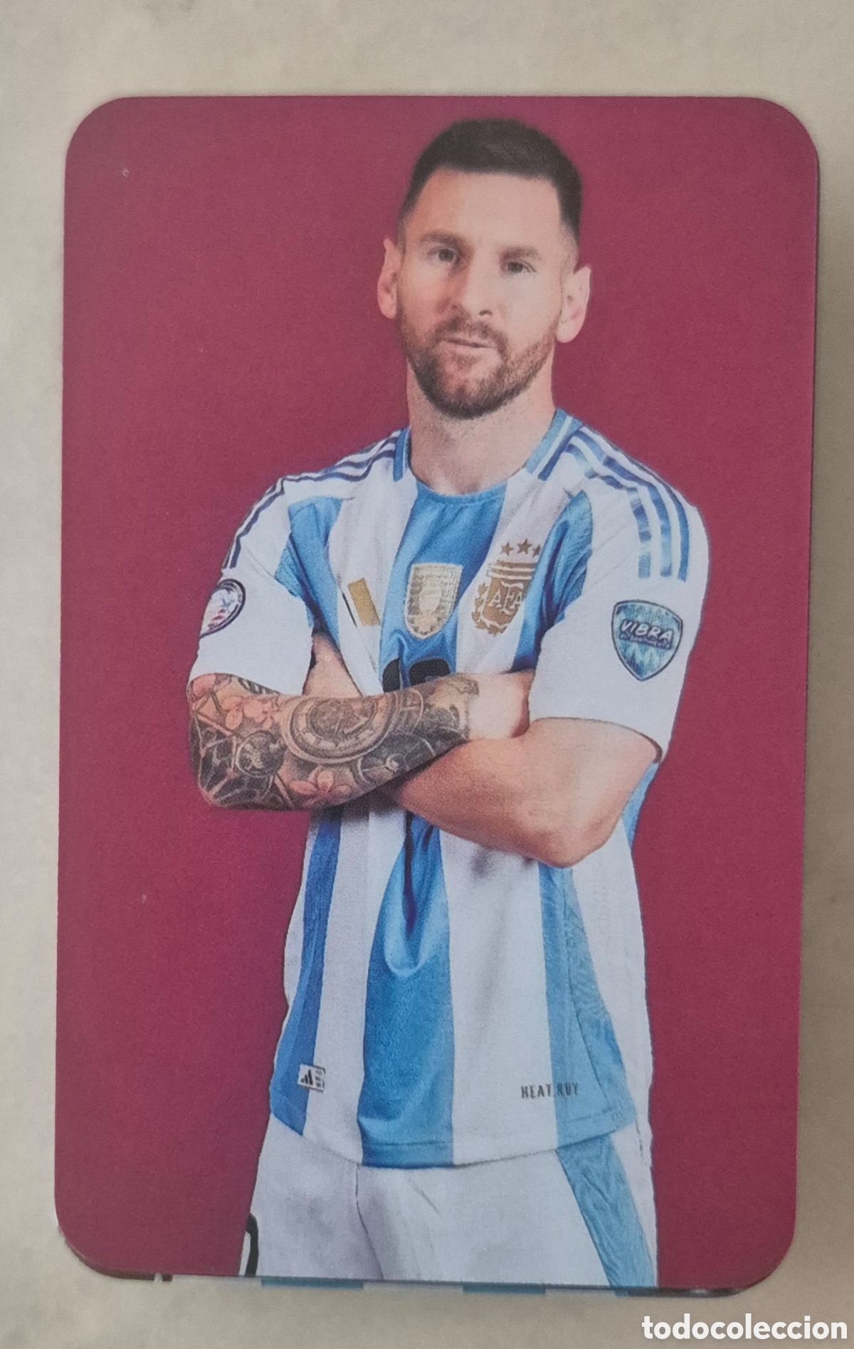 Cromos de F&uacute;tbol: Card lionel messi Argentina lomo card 2025