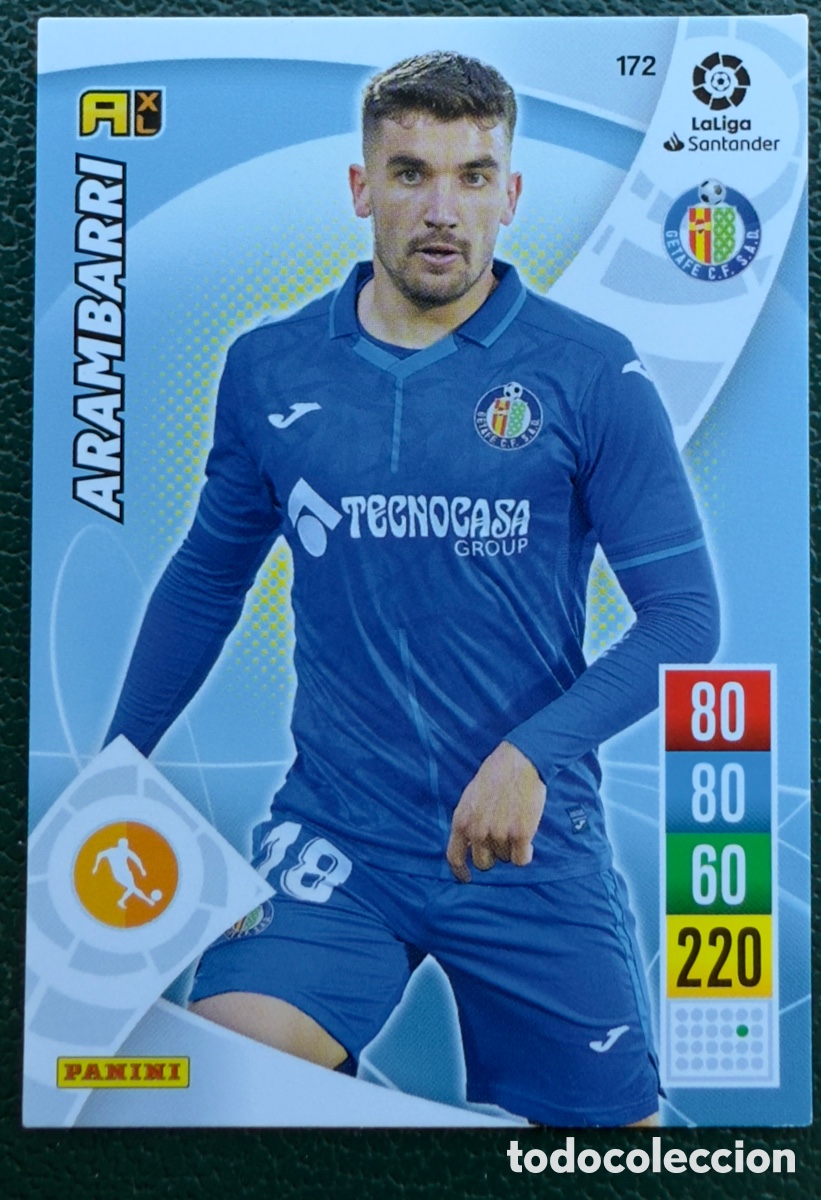 Cartes &agrave; collectionner de Football: 172 ARAMBARRI GETAFE CF FICHAS ALBUM ADRENALYN XL 2021 2022 21 22