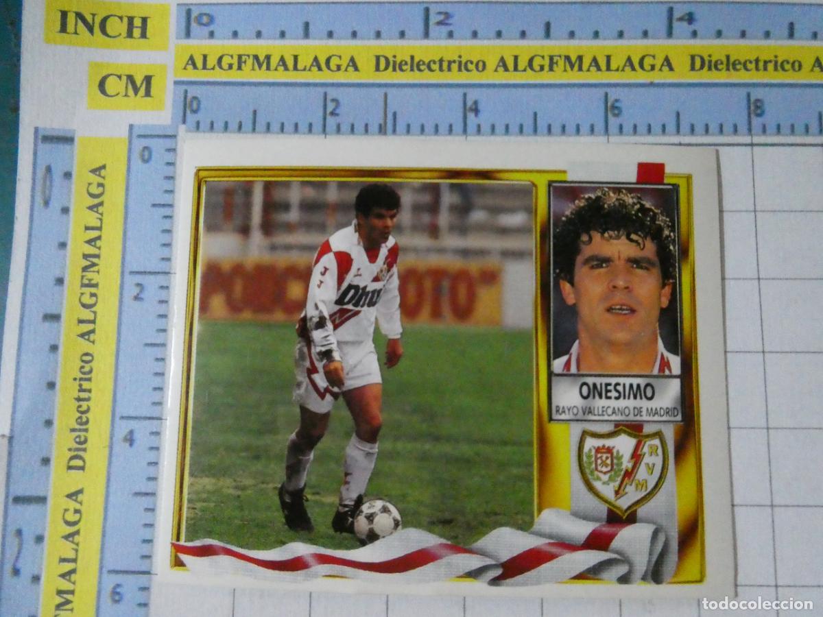 Cromos de F&uacute;tbol: CROMO DE F&Uacute;TBOL LIGA ESTE 1995 1996 95 96. RAYO VALLECANO DE MADRID. ON&Eacute;SIMO