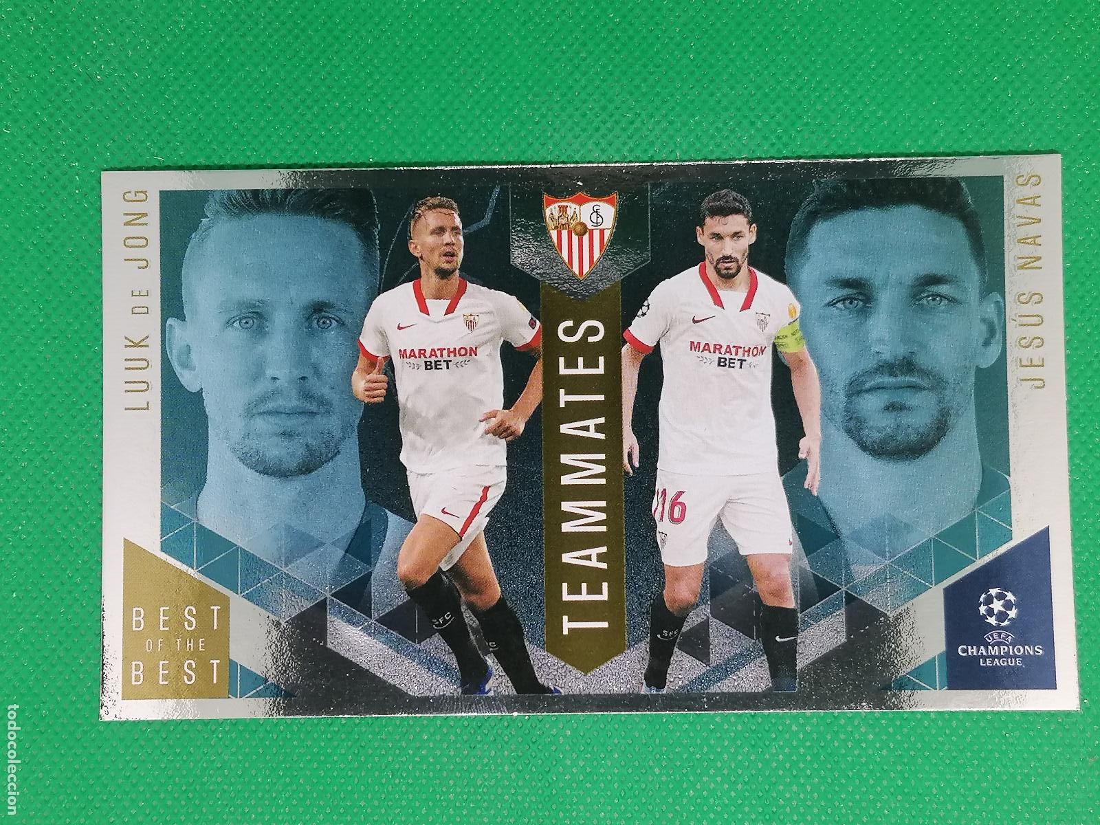 Fu&szlig;ball-Sticker: 150 JONG JESUS NAVAS SEVILLA TEAMMATES ⚽ TOPPS BEST OF THE BEST 2021 CHAMPIONS ⚽