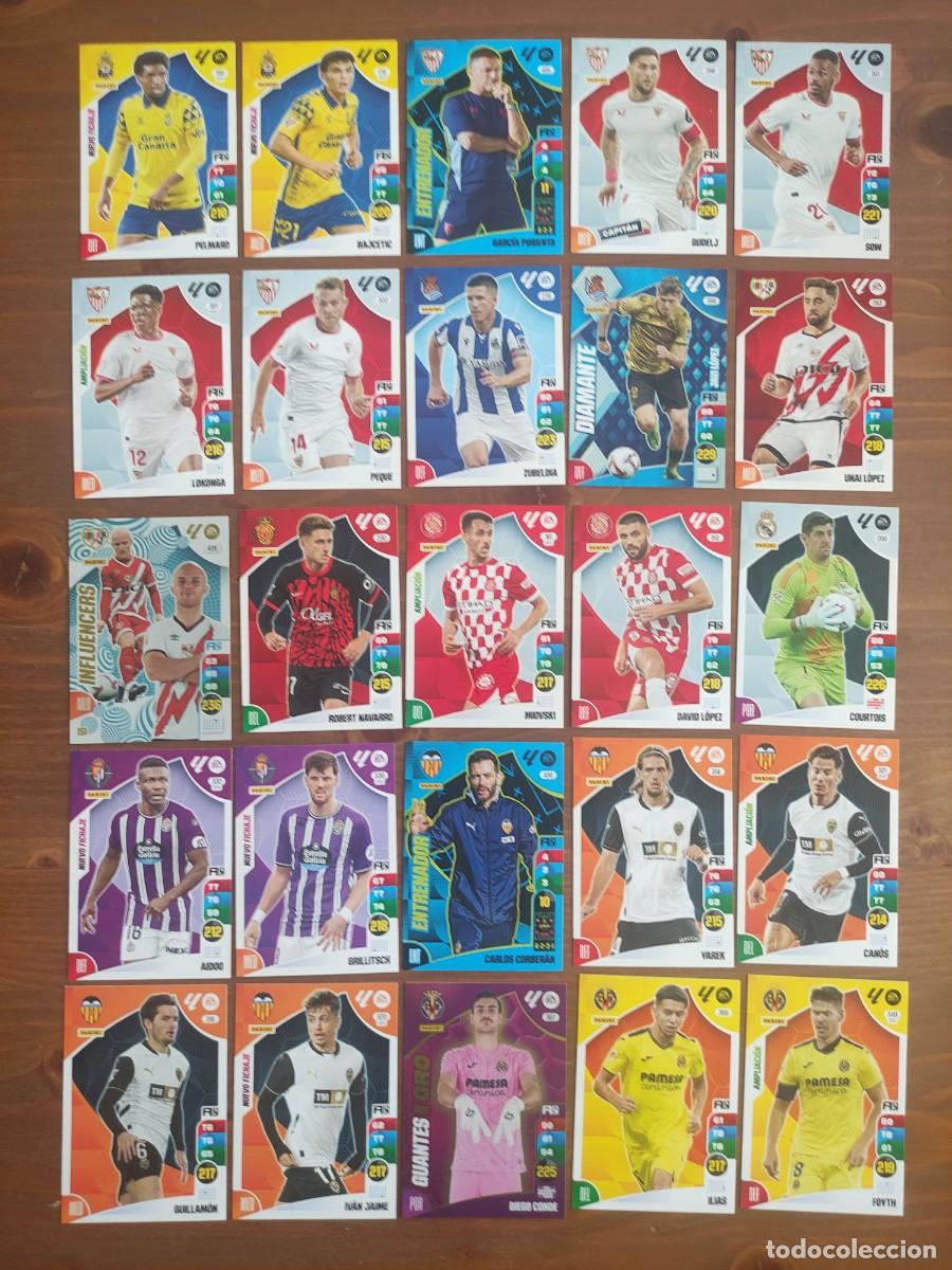 Cromos de F&uacute;tbol: ADRENALYN XL 2024-25. LOTE 25 CARTAS SIN REPETIR. NUEVAS DE SOBRE. LAS DE LAS FOTOS