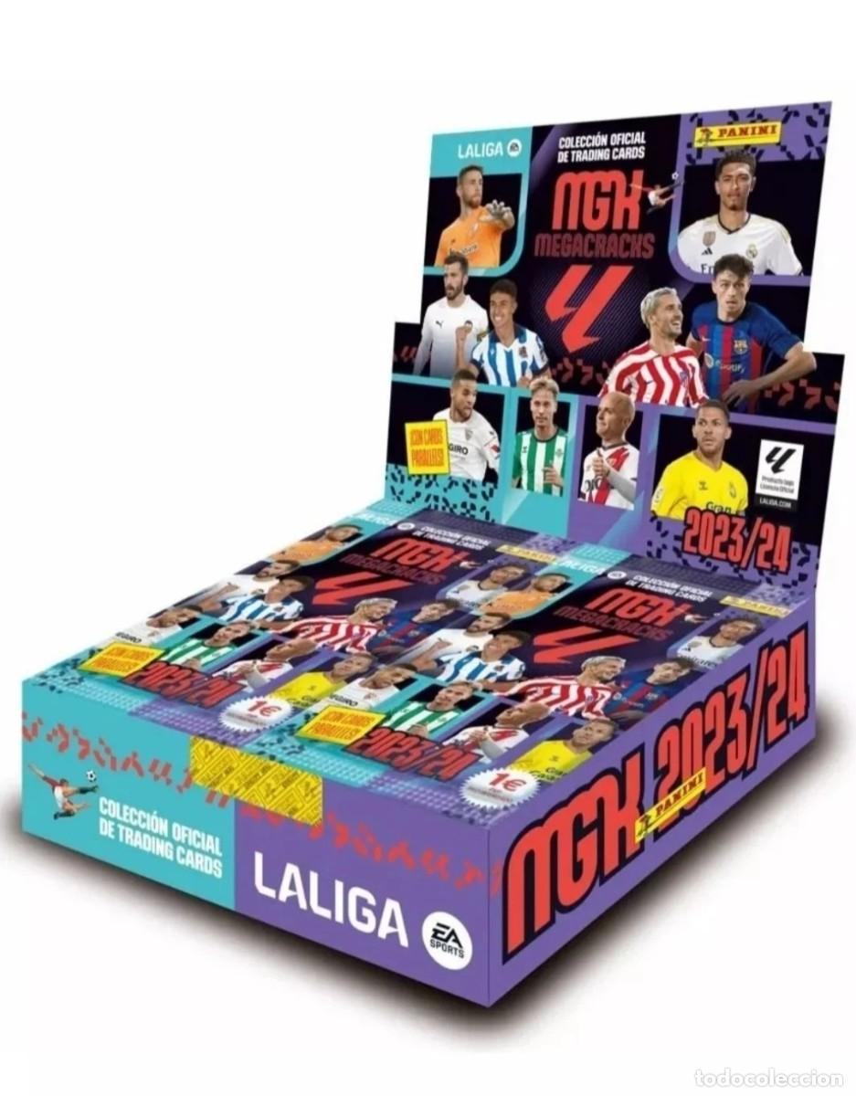 Cromos de F&uacute;tbol: CAJA MEGACRACKS 2023-24 PRECINTADA DE LA 3 EDICION. LAMINE YAMAL ROOKIE 108 BIS