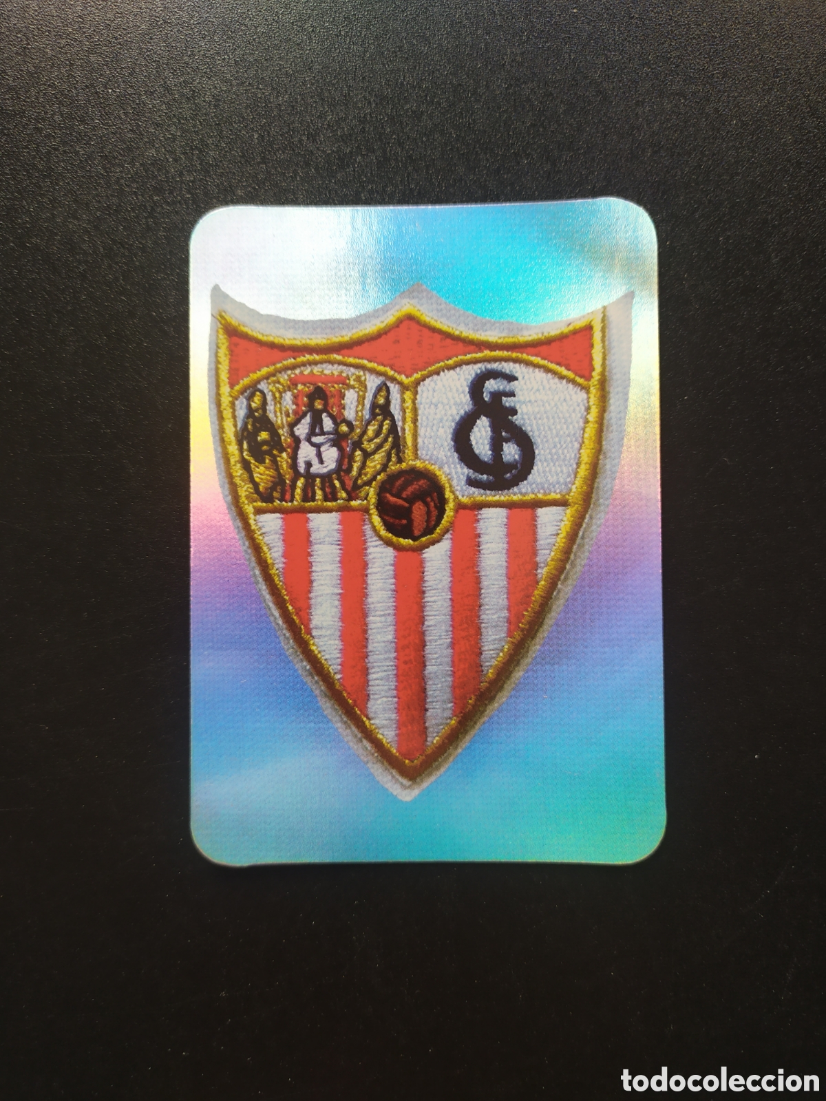 Cromos de f&uacute;tbol: Mundicromo fichas Liga 2005 2006 05 06 escudo brillo n&deg; 136 Sevilla