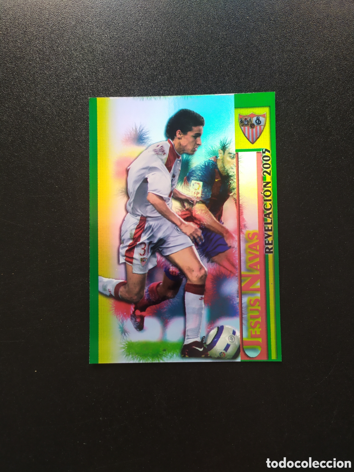 Cromos de f&uacute;tbol: Mundicromo fichas Liga 2005 2006 05 06 Jes&uacute;s Navas brillo liso n&deg; 161 Sevilla