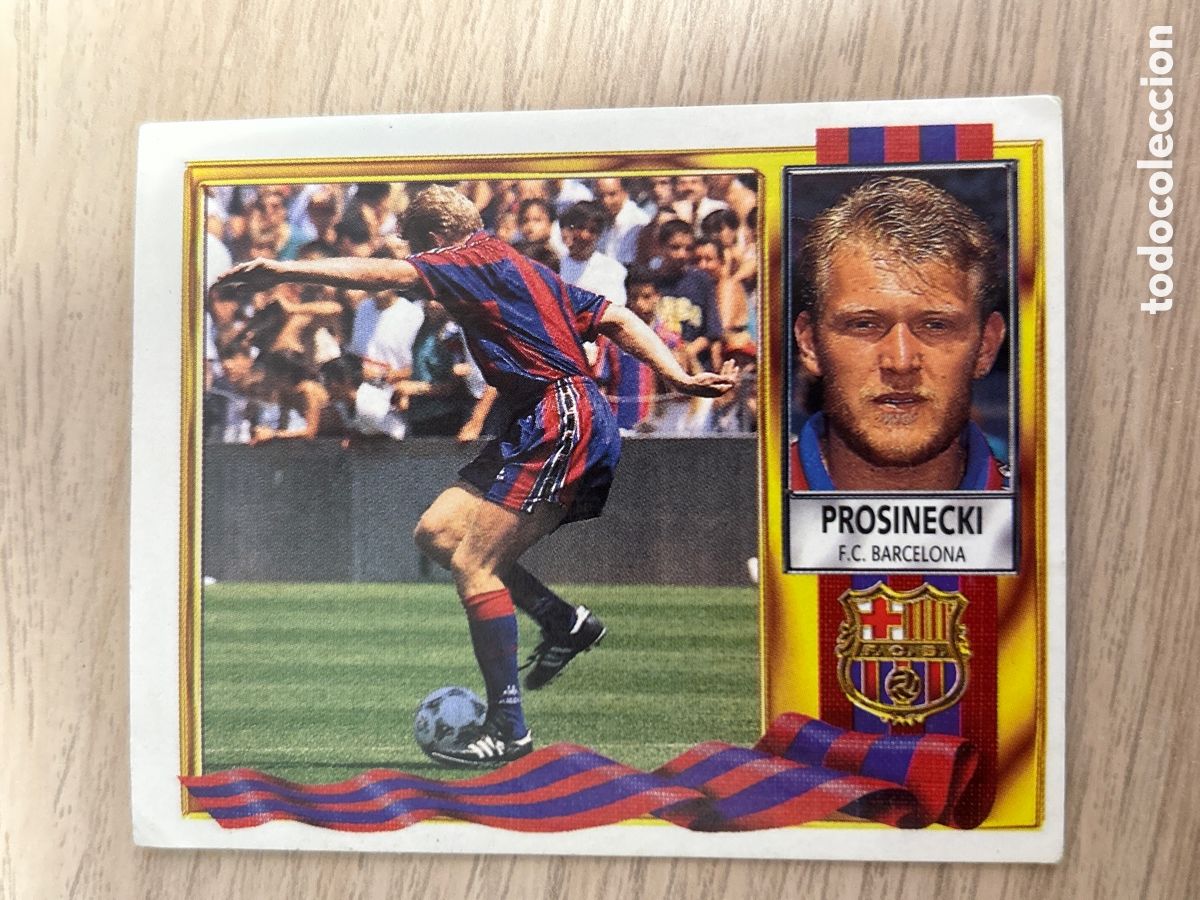 Fu&szlig;ball-Sticker: PROSINECKI BARCELONA COLOCA LIGA ESTE 1995 1996 95 96 NUNCA PEGADO SIN PEGAR