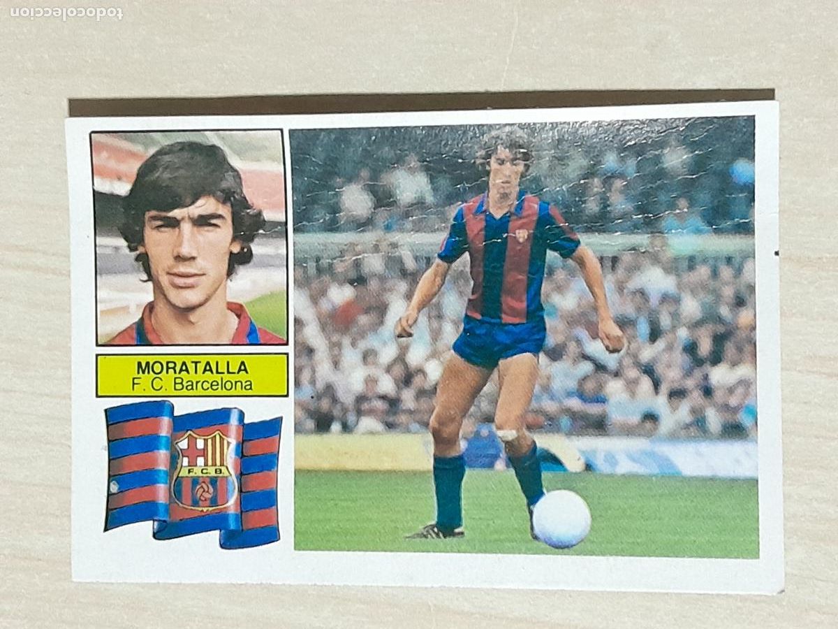 Cromos de f&uacute;tbol: EDICIONES ESTE 82 83 - MORATALLA - CROMO RECUPERADO - BARCELONA - Foto 1