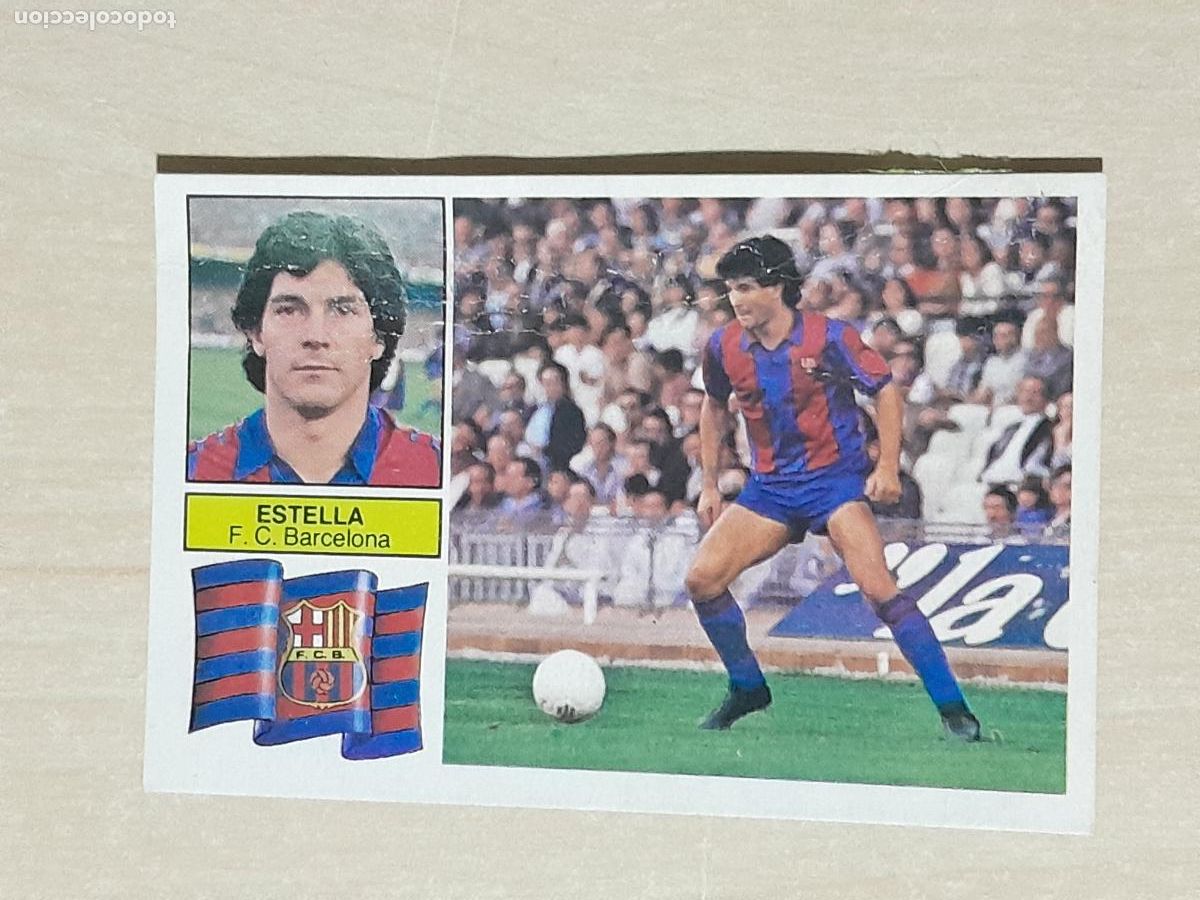 Cromos de f&uacute;tbol: EDICIONES ESTE 82 83 - ESTELLA - CROMO RECUPERADO - BARCELONA - Foto 1