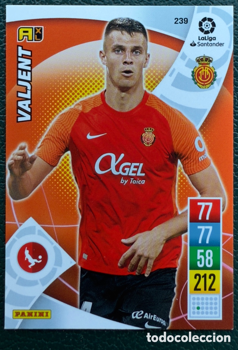 Cartes &agrave; collectionner de Football: 239 VALJENT RCD MALLORCA FICHAS ALBUM ADRENALYN XL 2021 2022 21 22