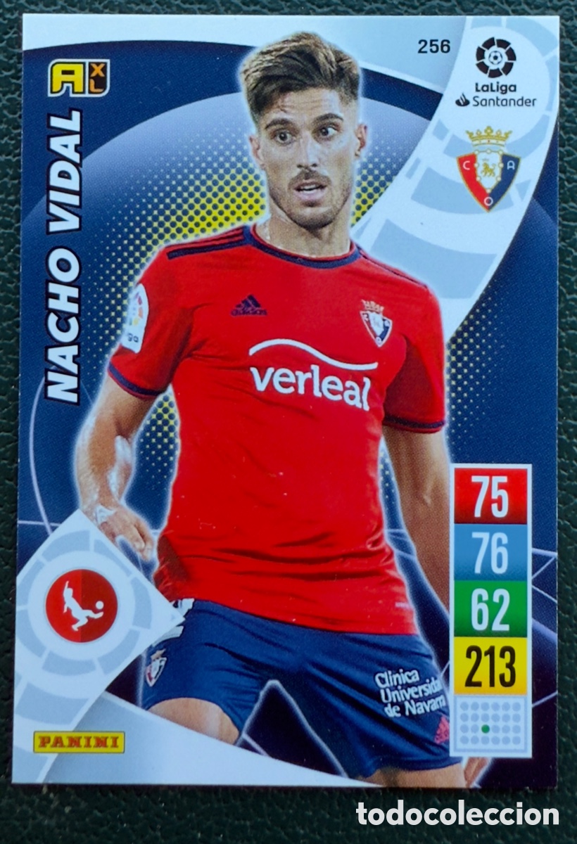 Fu&szlig;ball-Sticker: 256 NACHO VIDAL CA OSASUNA FICHAS ALBUM ADRENALYN XL 2021 2022 21 22