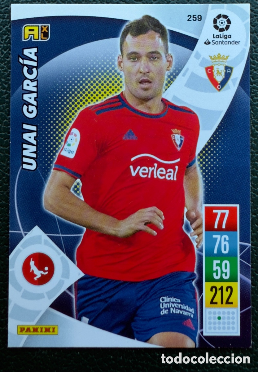 Cartes &agrave; collectionner de Football: 259 UNAI GARCIA CA OSASUNA FICHAS ALBUM ADRENALYN XL 2021 2022 21 22