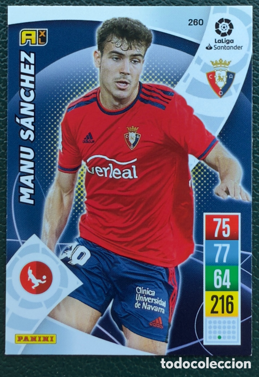Fu&szlig;ball-Sticker: 260 MANU SANCHEZ CA OSASUNA FICHAS ALBUM ADRENALYN XL 2021 2022 21 22