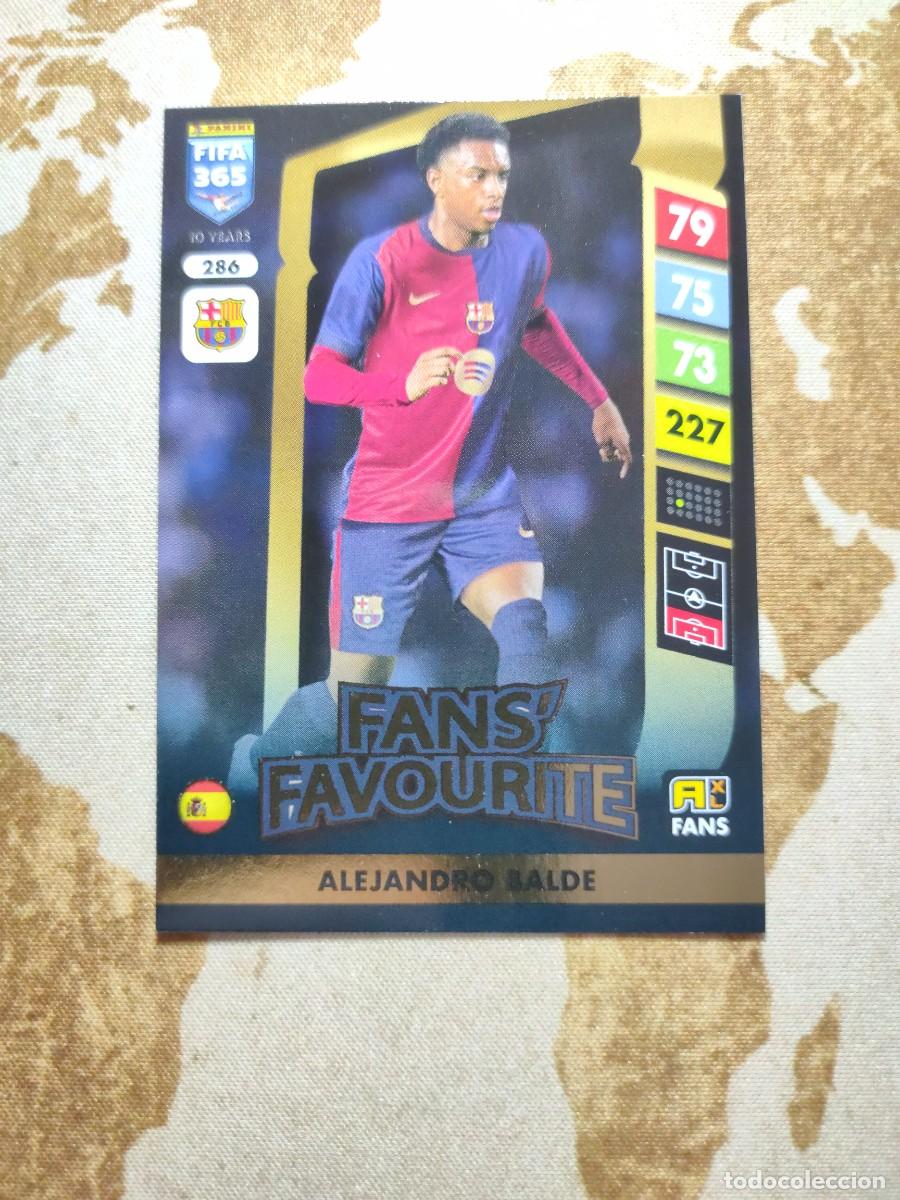 Cromos de Futebol: FC Barcelona 286 ALEJANDRO BALDE FIFA 365 2024-25