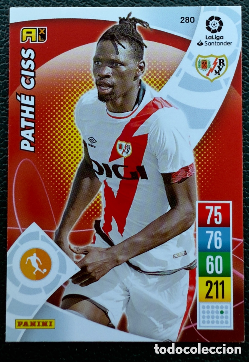 Fu&szlig;ball-Sticker: 280 PATHE CISS RAYO VALLECANO FICHAS ALBUM ADRENALYN XL 2021 2022 21 22