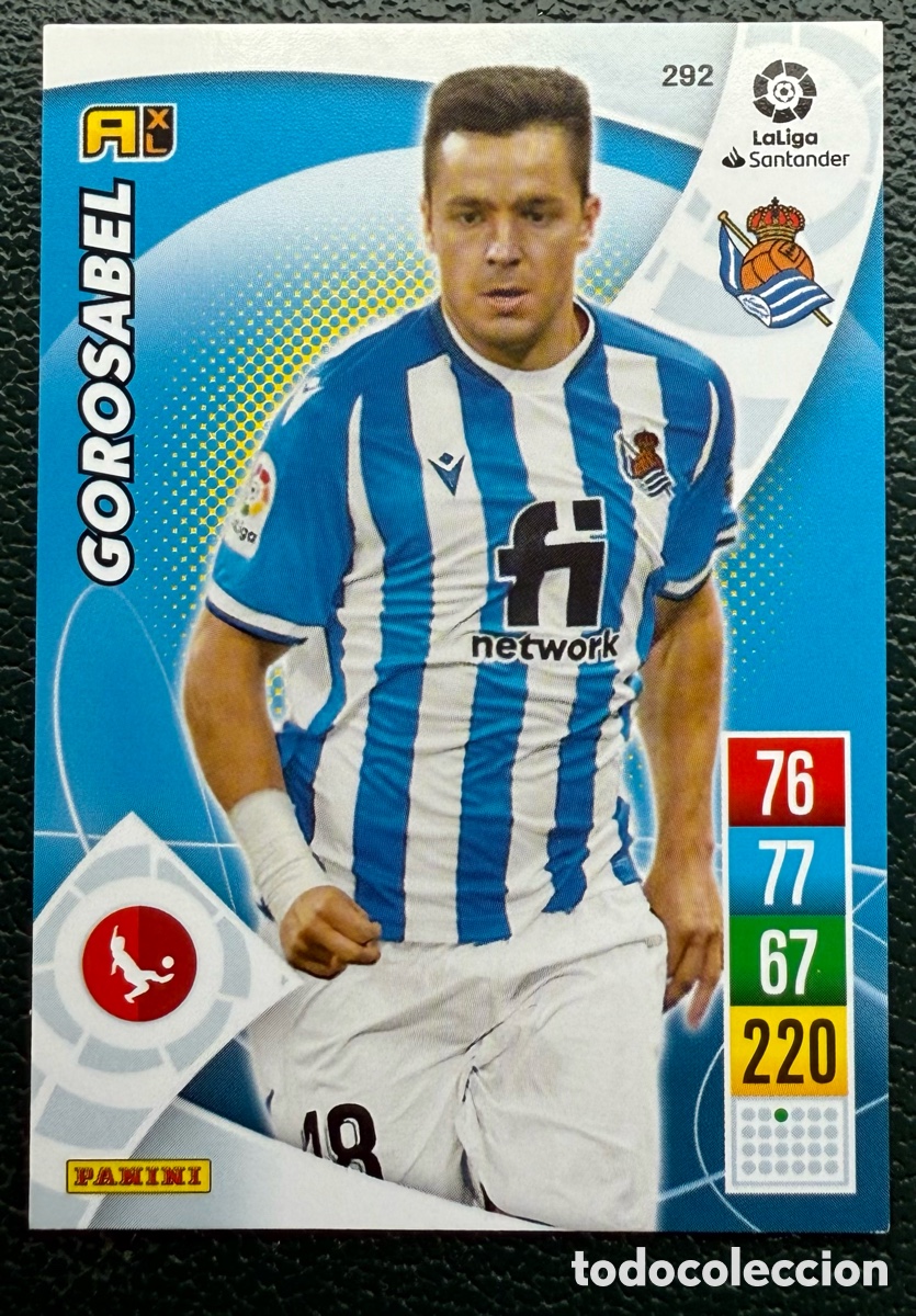 Fu&szlig;ball-Sticker: 292 GOROSABEL REAL SOCIEDAD FICHAS ALBUM ADRENALYN XL 2021 2022 21 22