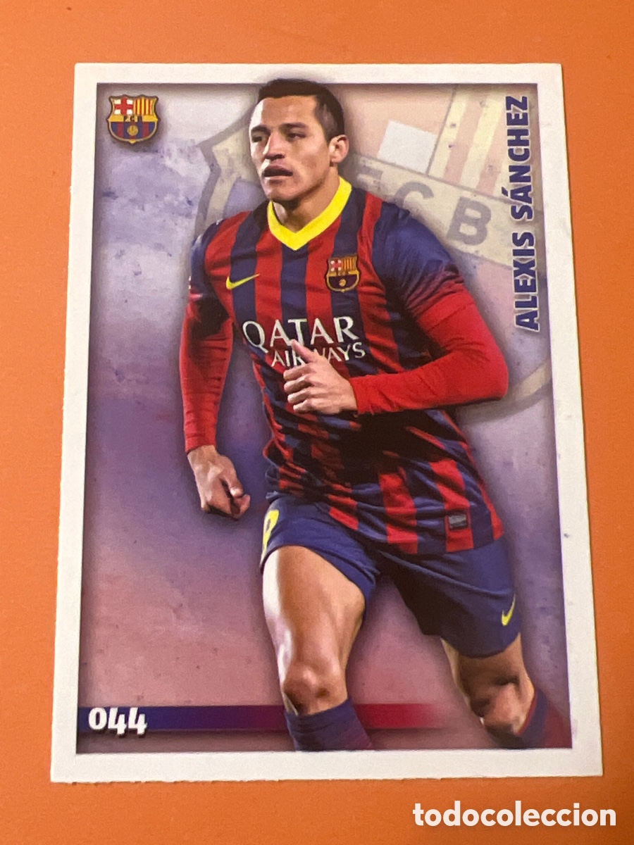 Figurine di Calcio: C9338. MUNDICROMO FICHAS QUIZ LIGA 2014-2015 14 15 N&ordm; 044 ALEXIS SANCHEZ (BARCELONA)