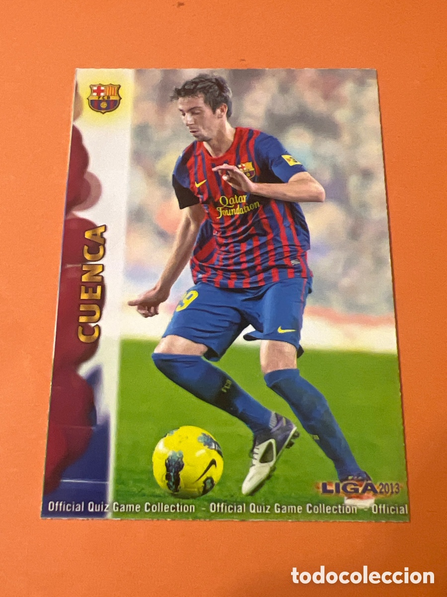 Fu&szlig;ball-Sticker: C9556. CROMO - N&ordm; 0643 - CUENCA - F.C. BARCELONA - QUIZ GAME LIGA 2013 (2012 / 2013) - MUNDICROMO