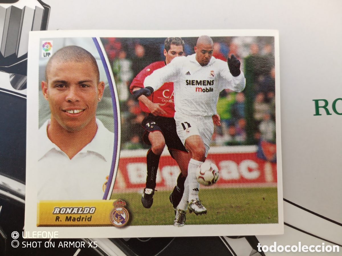 Cromos de f&uacute;tbol: Cromo Ronaldo fen&ocirc;meno - Foto 1