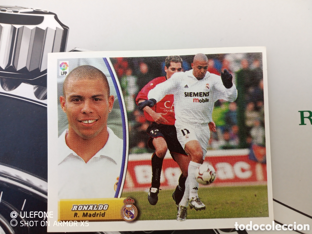 Cromos de f&uacute;tbol: Cromo Ronaldo fen&ocirc;meno - Foto 2