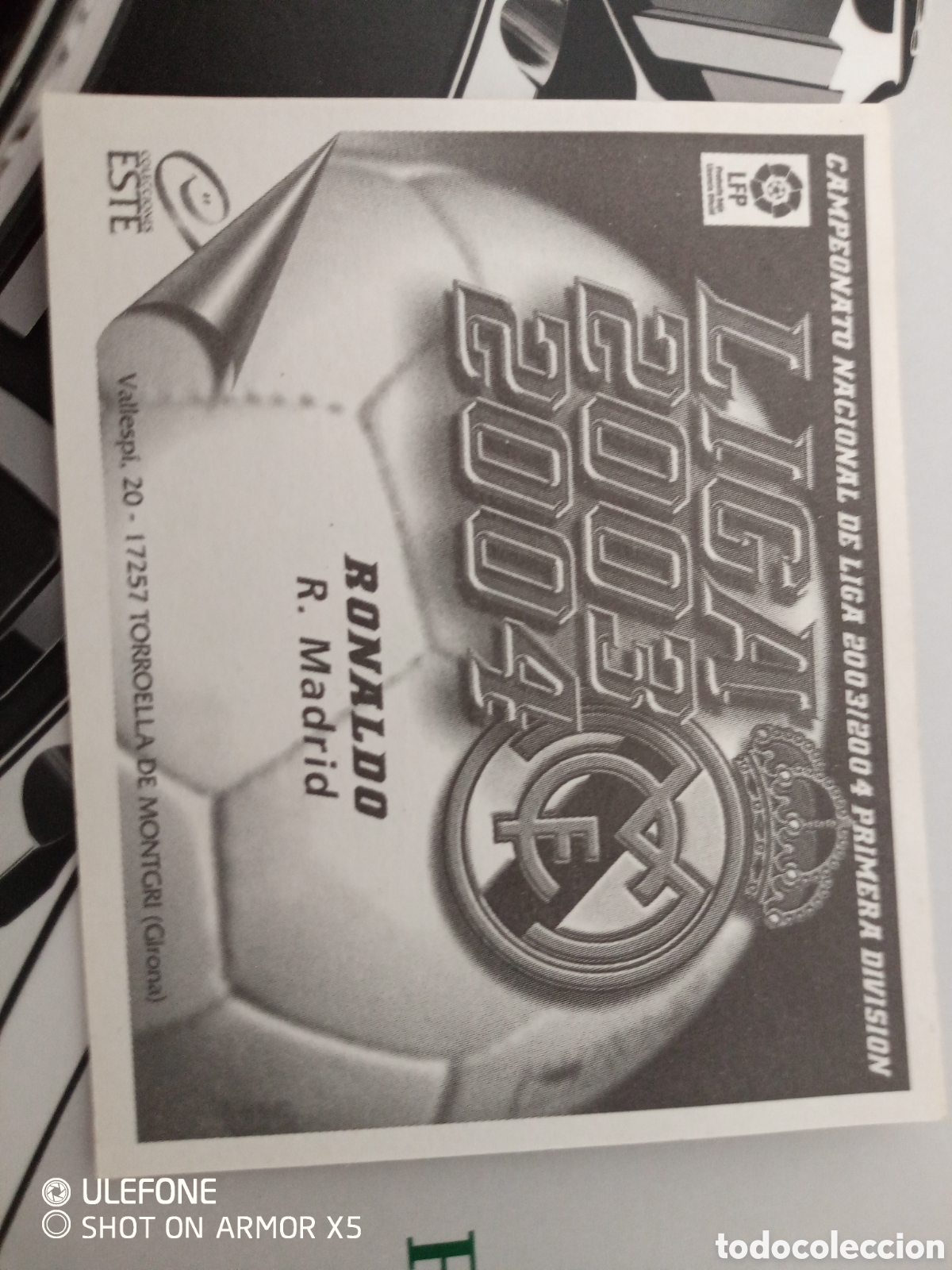 Cromos de f&uacute;tbol: Cromo Ronaldo fen&ocirc;meno - Foto 6