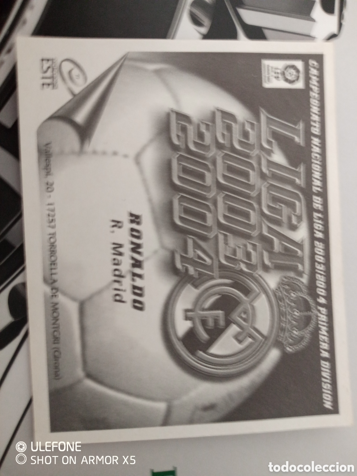 Cromos de f&uacute;tbol: Cromo Ronaldo fen&ocirc;meno - Foto 7