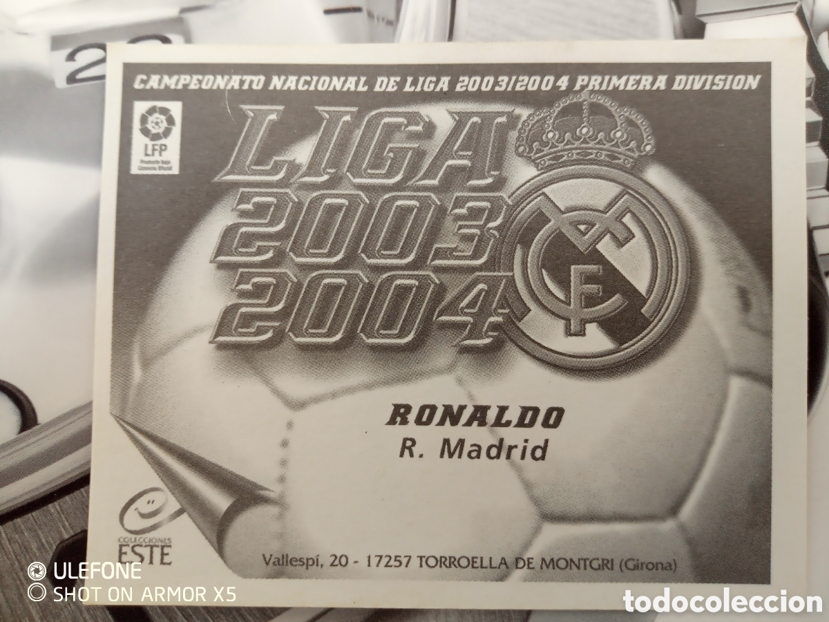 Cromos de f&uacute;tbol: Cromo Ronaldo fen&ocirc;meno - Foto 10