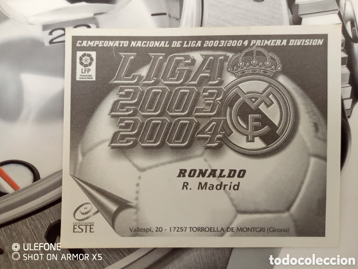 Cromos de f&uacute;tbol: Cromo Ronaldo fen&ocirc;meno - Foto 11