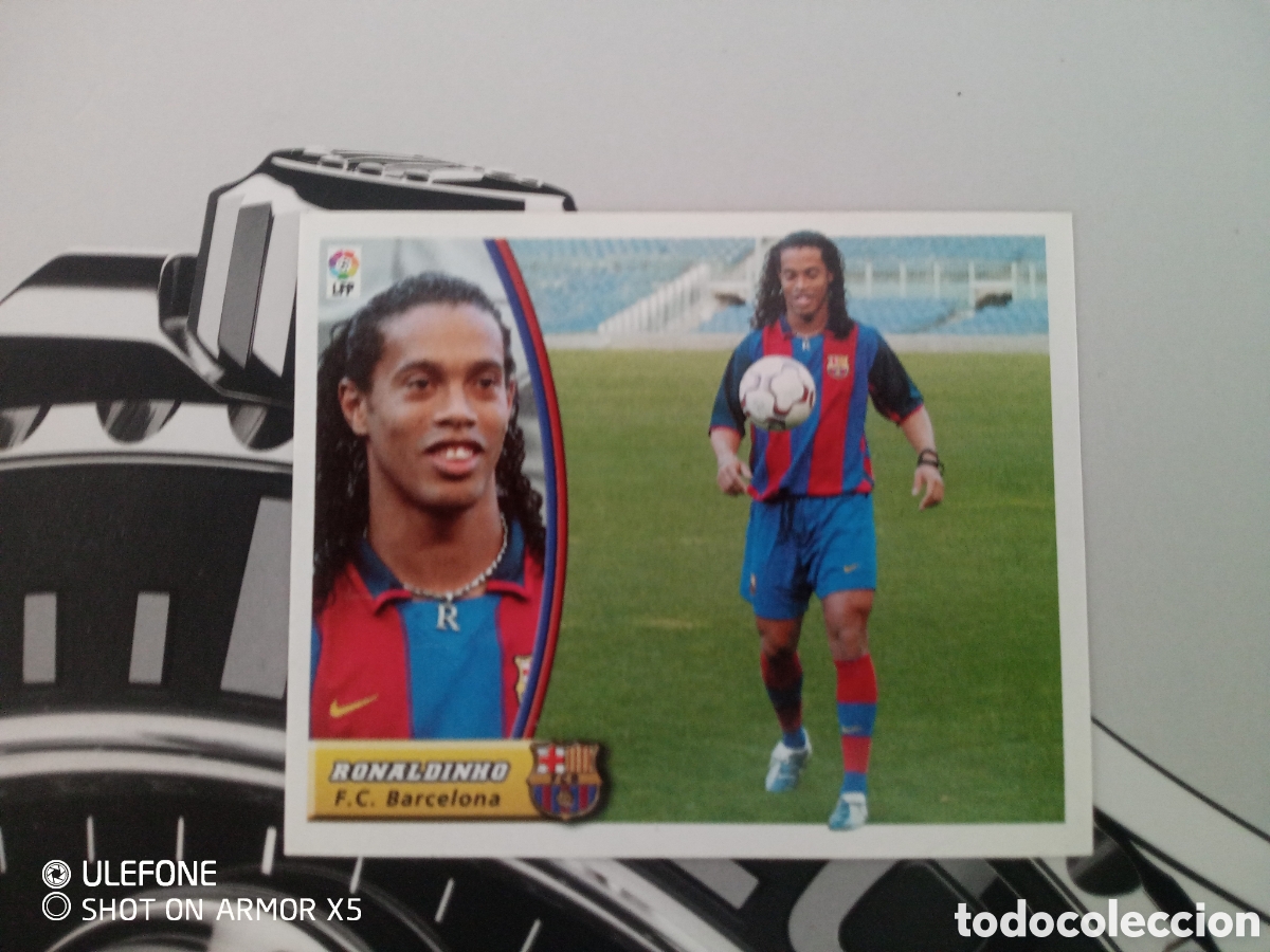 Cromos de f&uacute;tbol: Cromos RONALDINHO/BARCELONA - Foto 2