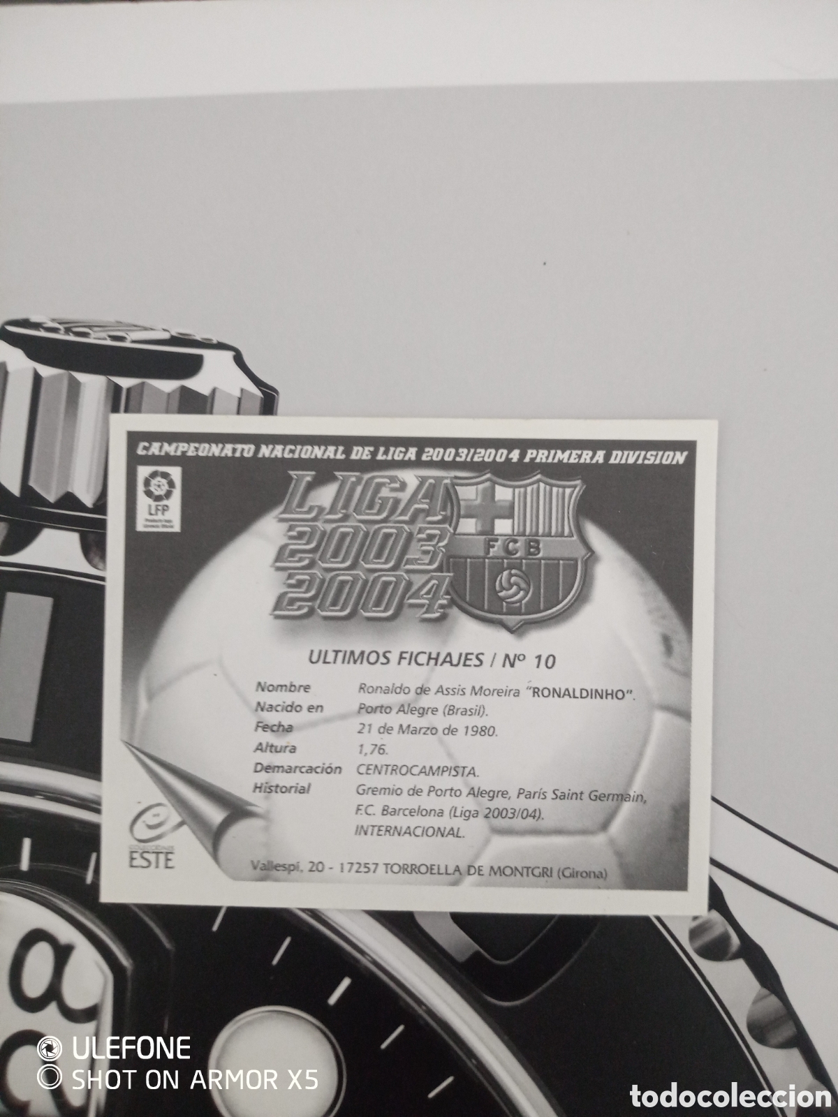 Cromos de f&uacute;tbol: Cromos RONALDINHO/BARCELONA - Foto 5
