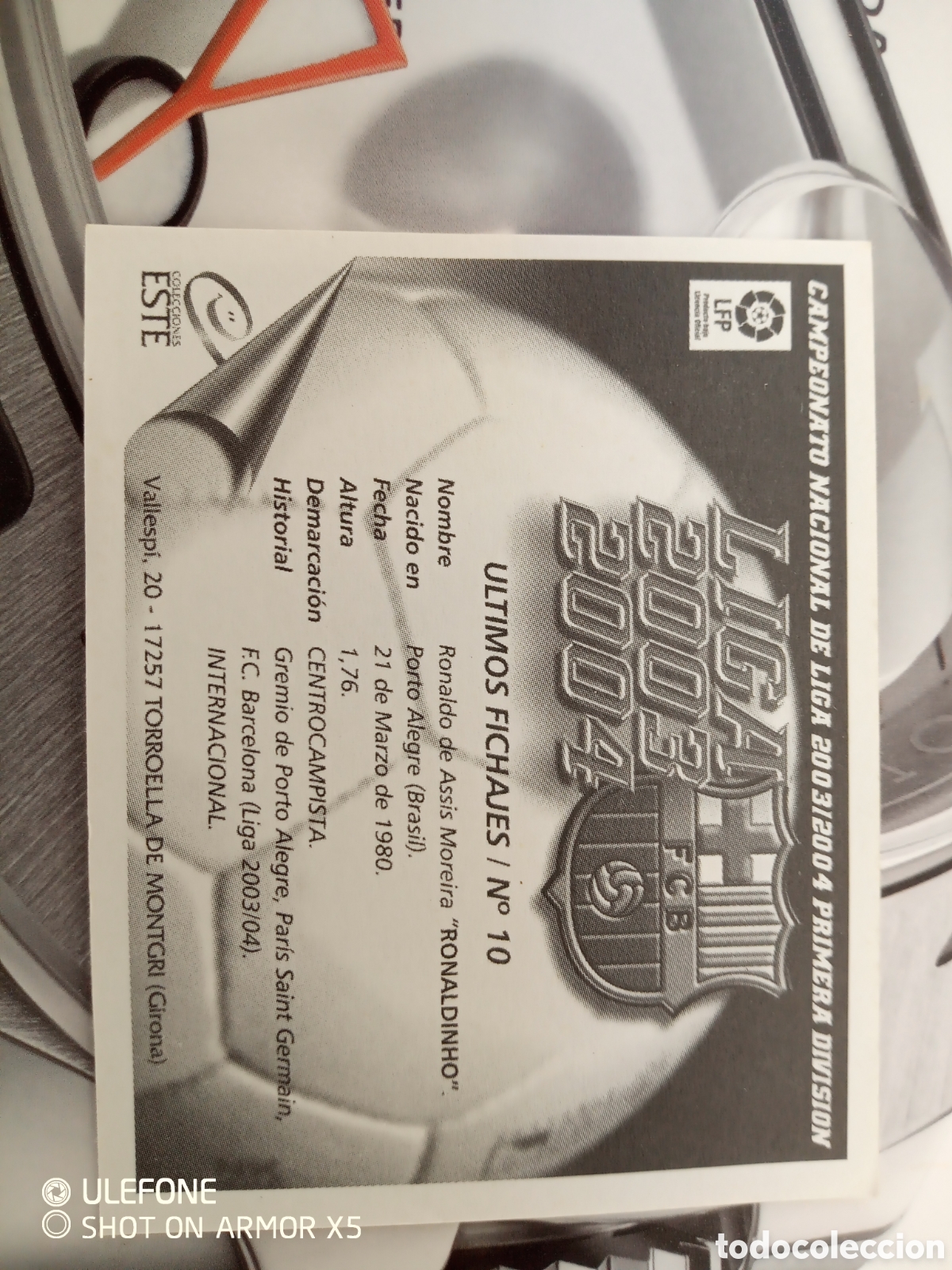 Cromos de f&uacute;tbol: Cromos RONALDINHO/BARCELONA - Foto 11