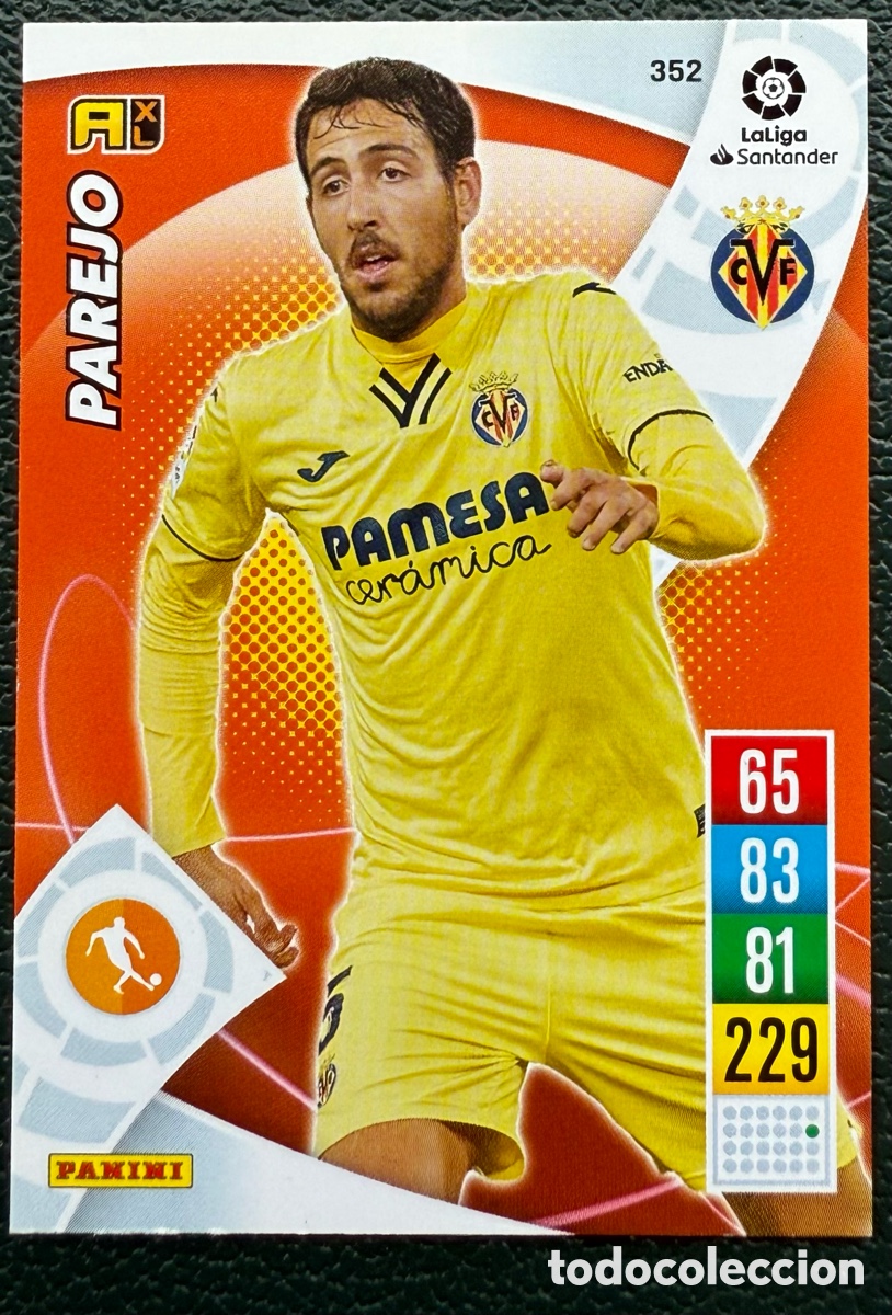 Fu&szlig;ball-Sticker: 352 PAREJO VILLARREAL CF FICHAS ALBUM ADRENALYN XL 2021 2022 21 22
